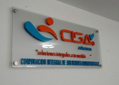 placas en vidrio